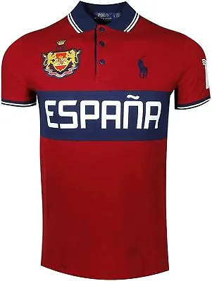 Ralph Lauren Polo Mens Custom Slim Fit Espana Country Polo- Spring L Spain • $149.99