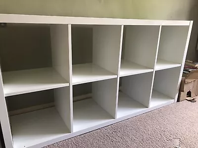 IKEA Kallax Shelving Display Bookcase 8 Unit • £25