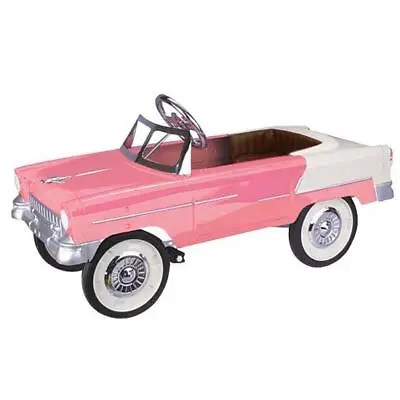 Retro Tri-Five 1955 Fits Chevy Steel Metal Pedal Car Pink/White • $294.99