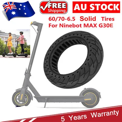10 Inch 10x2.50 Solid Tire 60/70-6.5 For Ninebot Max G30 E- Scooter Tyre • $43.28