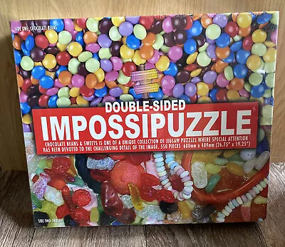 IMPOSSIPUZZLE 550 Pieces Double Sided Chocolate Beans & Sweets. Brand New Sealed • £9.99