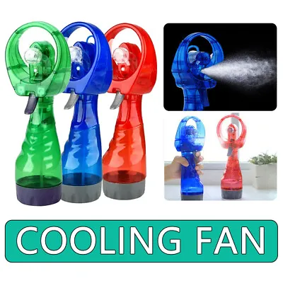 Portable Hand-held Desk Fan Battery Operated Cooling Cooler Fan Misting Fan AU • $12.88