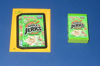 Wacky Packages Eraser Series 2 Apple Jerks #11 With Matching Sticker • $4.95