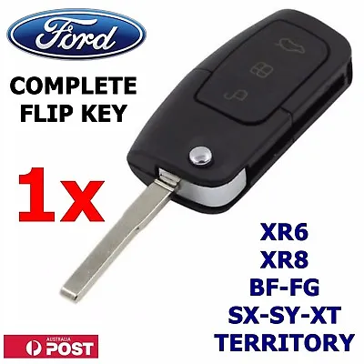 FORD 3 Button Transponder Remote Flip Key  BF FG Falcon Territory Mondeo FPV • $25.99
