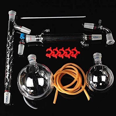 $105.65 • Buy New 1000ml 13pcs Glass Distillation Apparatus Vacuum Distillation Equipment 