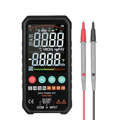 Slim  Size 3.3-inch LCD Digital Multimeter 6000 Counts True RMS P9D4 • $36.51