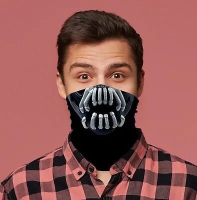 Halloween Bane Mask Design Snood Neck Tube Neck Warmer Facemask • $25.04