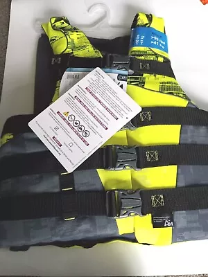 Stearns Adult Unisex Infinity Series Hydroprene Life Vest Yellow Size 2xl/3xl • $38