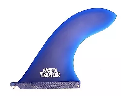 Longboard Surfboard Lovebird Fin 9” Pacific Vibrations Blue Resin Fiberglass  • $64.99