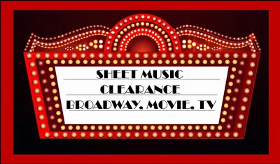 Sheet Music ~CLEARANCE ~ Create Your Own Lot ~ BROADWAY MOVIES TV #2 • $1