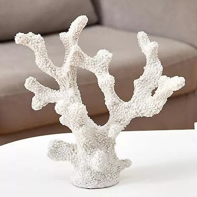 Coral Reef DécorWhite Coral Reef Ornament Faux Artificial Coral Statue Nau... • $48.89