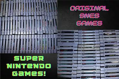 Authentic Super Nintendo Snes Games You Pick Buy 2 Get 1 50% Tested Clean Pins • $8.94