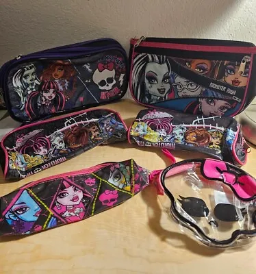 Monster High Pencil Case Lot Of 6 RARE PRE-OWNED • $19.50