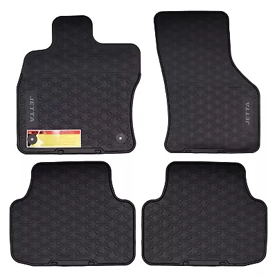 $79 • Buy 2019-2023 Volkswagen Jetta Black Monster Rubber Floor Mats Genuine 17B-061-550