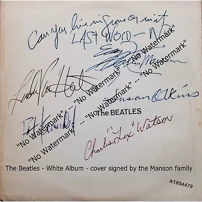 The Manson Family - 9 Very Rare Photos Signed - READ THE INFO • $42
