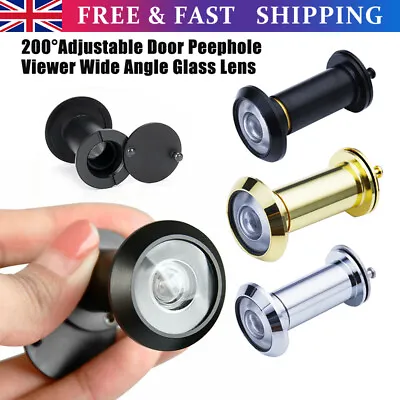 £7.29 • Buy 200 Degree Peephole Spy Hole Door Viewer Wide Angle High Quality Adjustable New