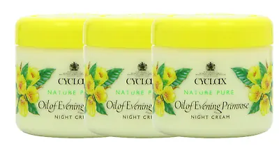 Cyclax Night Cream Nature Pure Oil Of Evening Primrose 300ml X 3 • £7.26