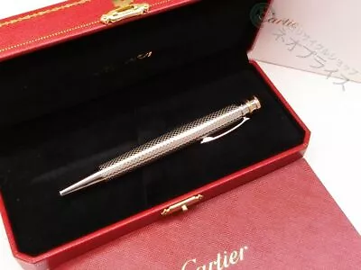 CARTIER Must De Cartier Ballpoint Pen Trinity 125 Mm Silver X Gold With Case • $580