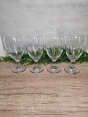 Libbey Libby 7  Large Clear Glass Iced Tea Goblets Wine Set Of 4 • $16