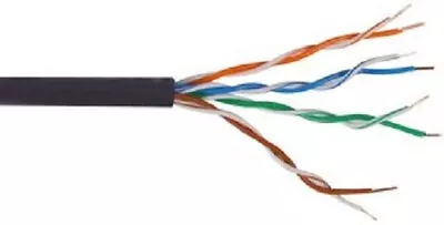 £18.99 • Buy 100m CAT5e CCA External Outdoor Or Indoor Use UTP 4 Pair Ethernet Network Cable