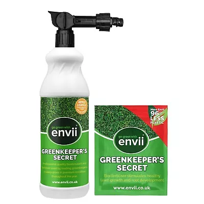 Envii Greenkeeper's Secret - Liquid Lawn Fertiliser Grass Feed Food Covers 150m² • £19.99