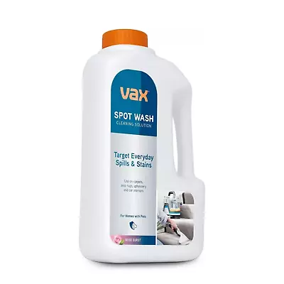 Vax Spot Washer Cleaning Solution For Rugs Upholstery & Carpets SpotWash 1L • £11.90