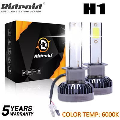 H1 LED Bulbs Headlight High Low Beam Conversion Kit White 6000K 26000LM Bright • $11.99