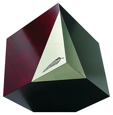 £159.99 • Buy Artistic Cremation Ashes Urn (Companion Urn) Unique Large Geometric Cube Urn 
