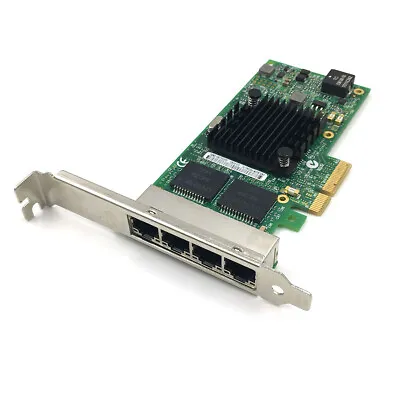 Intel I350-T4V2 Gigabit PCIe X4 Ethernet Adapter NIC Network Quad Ports Card • $97.99