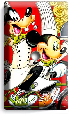 Mickey Mouse Goofy Donald Duck Chef Light Switch Outlet Wall Plate Kitchen Decor • $17.99