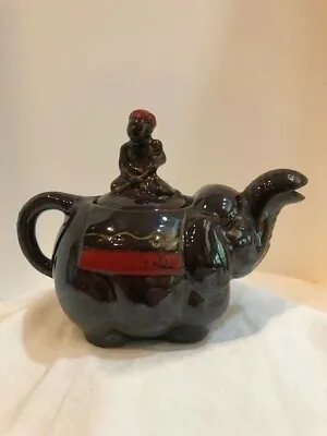 Antique Reflection MiniatureTeapot Asblyns Elephant Teapot With Monkey • $8.25