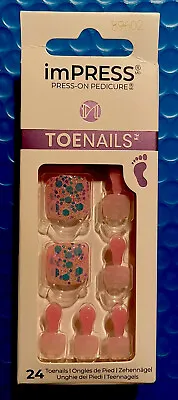 Impress Press On Pedicure 24 Toenails • $4.99