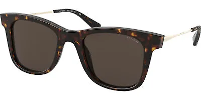 Coach Women's Dark Tortoise Square Sunglasses - HC8290 503173 50 • $107.84