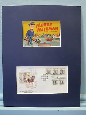 Honoring The Board Game Of  The Merry Milkman  & First Day Cover Of Milk Wagon • $36.99