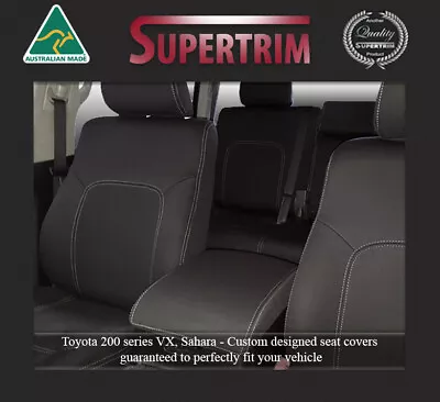 FRONT+2ND ROW Seat Cover Fit LANDCRUISER J200 MKI II ALTITUDE SAHARA VX Neoprene • $499