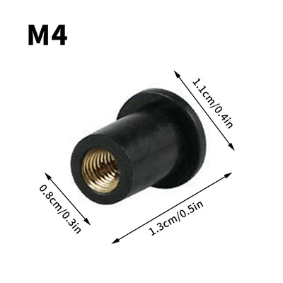 £3.14 • Buy 5x Neoprene Well Nuts Fairing Fasteners Windshield Motorcycle Accessories Screws