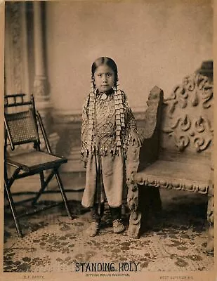 £4.20 • Buy Native American Indian Standing Holy, Sitting Bulls Daughter 10x8 Photo Print 