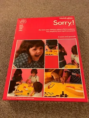 Sorry! Vintage Board Game 1977 Waddingtons • £10