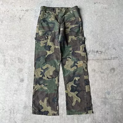 Military Ripstop Cargo Pants Baggy Relaxed 90s Y2k 32x33 Army Green • $35.95