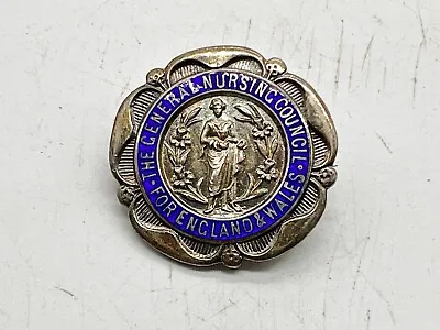 Vintage Solid Silver General Nursing Council 1923 M E Eastman Badge Medal Nurses • £69.99