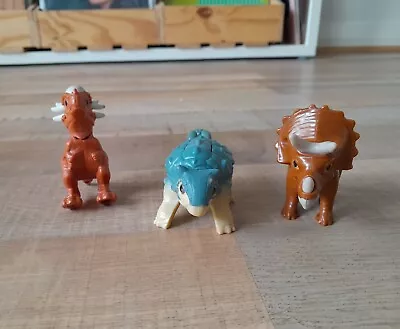 3 X Jurassic Park McDonald's Happy Meal Toy Ankylosaurus Triceratops Stigimolich • $10