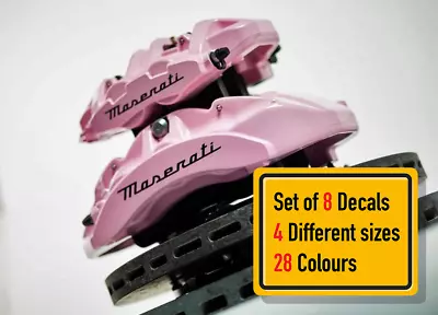 8 X Fits Maserati (Different Style) Brake Caliper Decals Sticker • $13.04