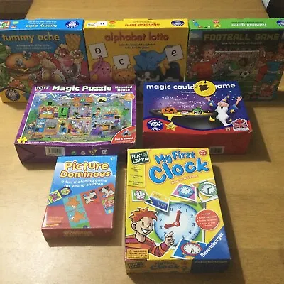 £12.99 • Buy ORCHARD/ GALT/ RAVENSBURGER TOYS  7 Games Puzzle BUNDLE Boxed AND COMPLETE