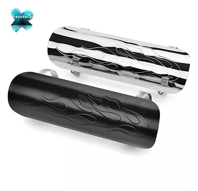 Motorcycle Exhaust Muffler Pipe Heat Shield Cover Heel Guard For Harley • $13.98