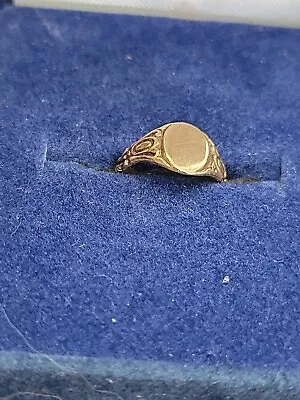 Vintage 14K Yellow Gold Baby Infant Ring .88 G Keepsake Charm • $29.95