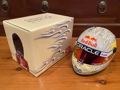 F1 Daniel Ricciardo 2023 Red Bull Racing Mini Helmet 1:2 New Silverstone Testing • $240.74