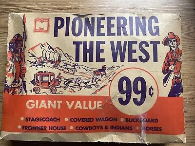 PIONEERING THE WEST Toy 1960s Multiple Toy Makers Co In Original Box • $15