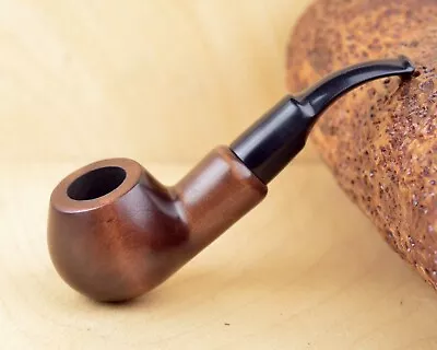 BOXER (no. 33) Chubby Bent Apple Smooth Brown Tobacco Smoknig Pipe By Mr. Brog • $31.99