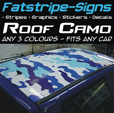 Full Car Roof Camo Kit Graphics Stickers Decals Camouflage Vinyl Wrap • £39.99