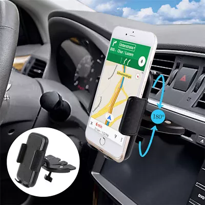 Universal Car DVD CD Slot Holder Phone Mount Stand For IPhone 15 14 13 12 XR XS • $17.30